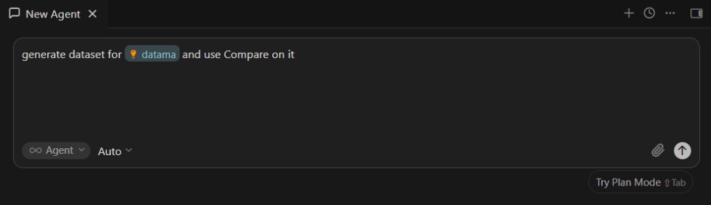 Invoke the datama skill in an AI assistant (example)